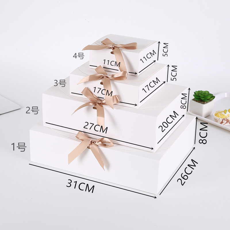 Folding cardboard gift box